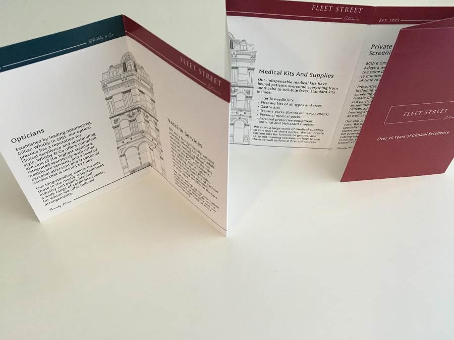 Folded leaflets and guides